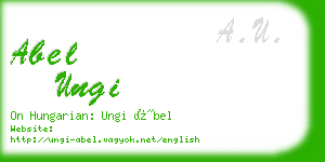 abel ungi business card